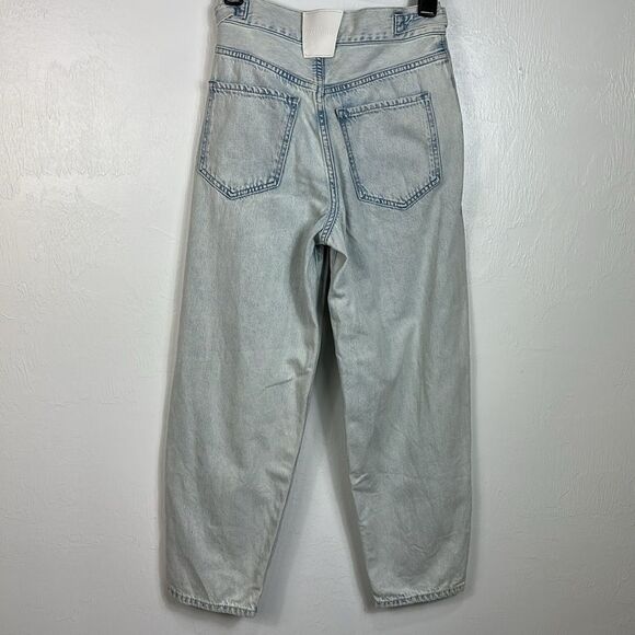 7 For All Mankind Ballon Tab Pant Isadora Light Wash Jeans Size 26 - Picture 3 of 12